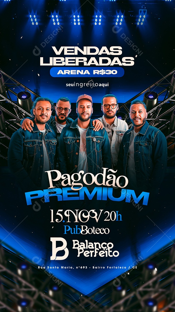 Story Flyer Pagodão Premium Social Media PSD Editável