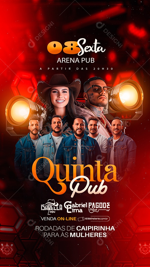 Story Flyer Quinta Pub Social Media PSD Editável