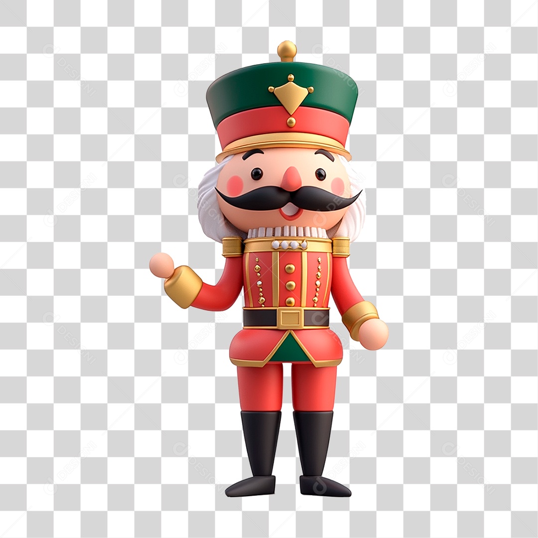 Um Soldado de Natal Quebra-nozes PNG Transparente