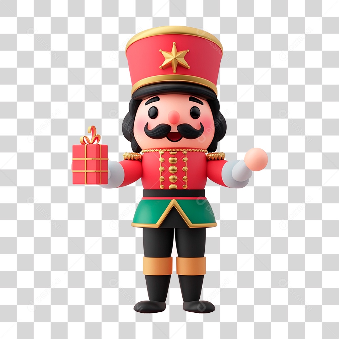 Um Soldado de Natal Quebra-nozes PNG Transparente