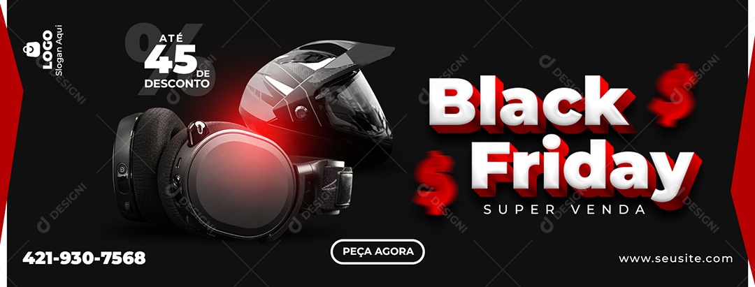 Black Friday Lojas de Equipamentos Social Media PSD Editável