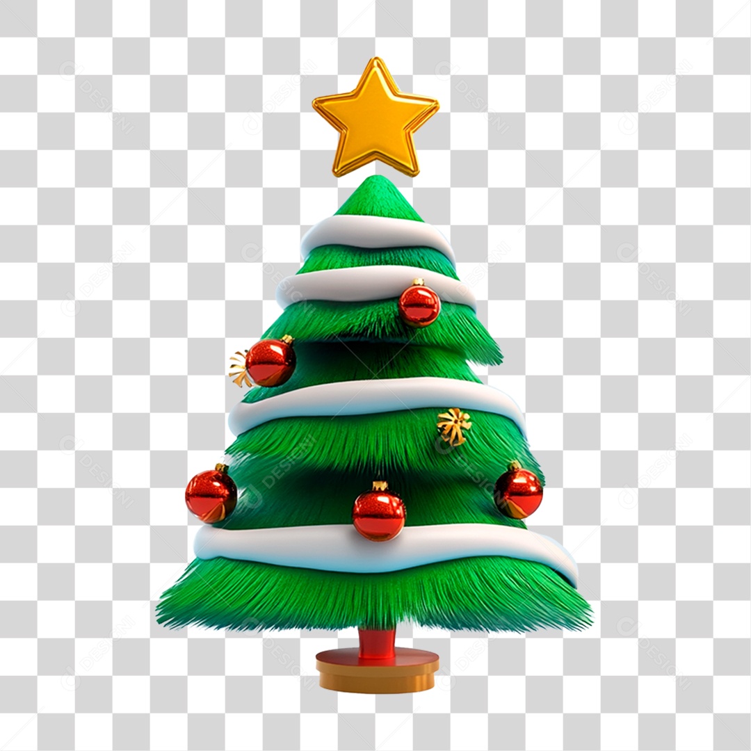 Árvore de Natal Final de Ano PNG Transparente