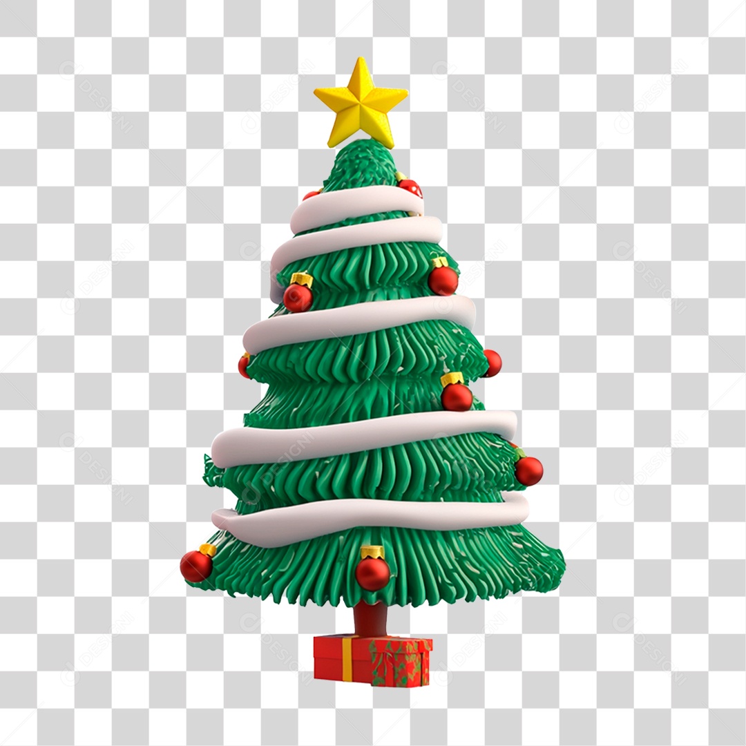 Árvore de Natal Final de Ano PNG Transparente