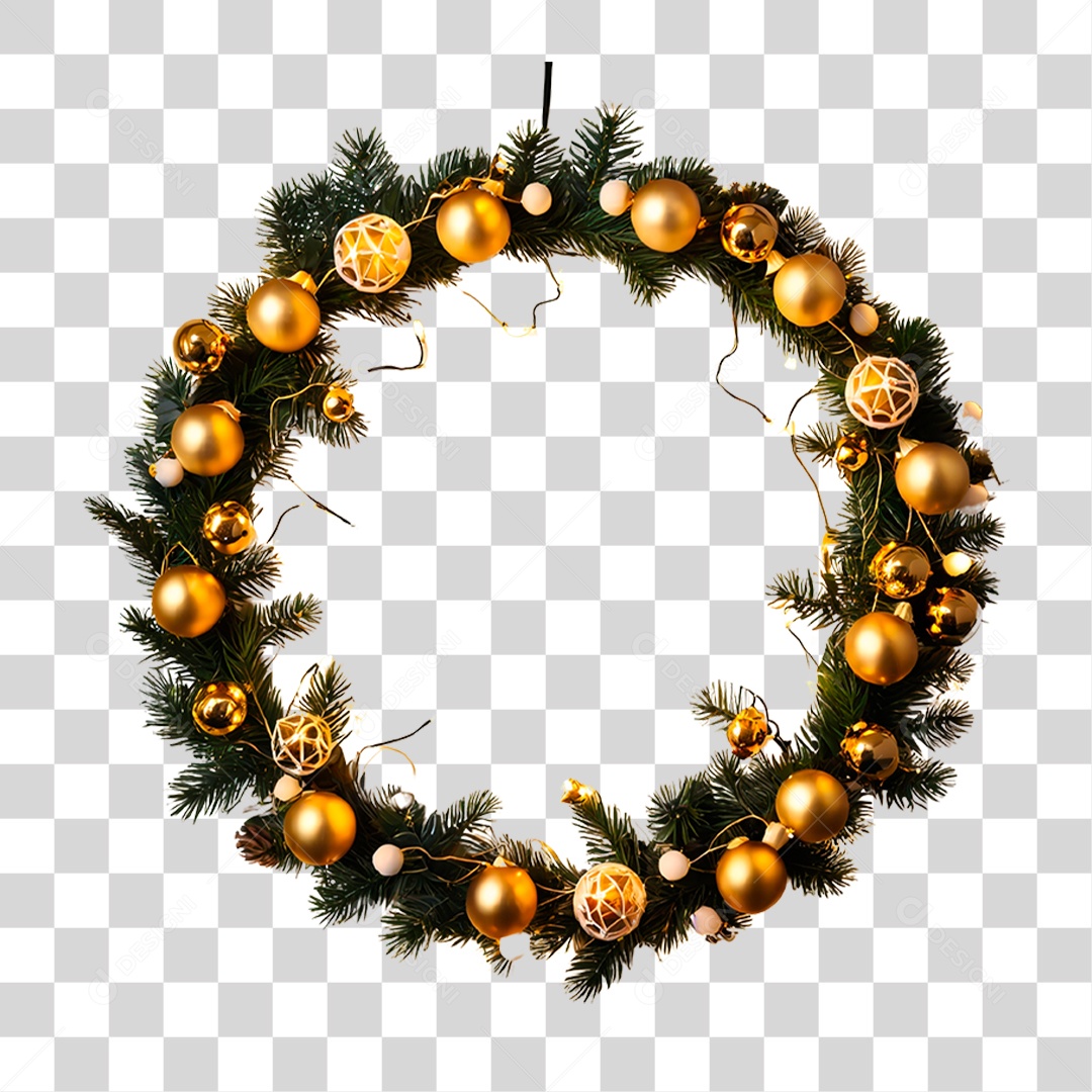 Elemento 3D Decoração de Natal PNG Transparente