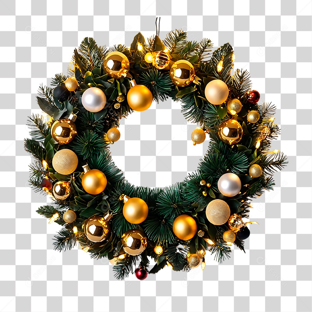 Elemento 3D Decoração de Natal PNG Transparente