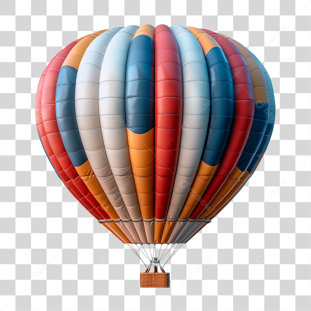 Balão de Ar Quente PNG Transparente