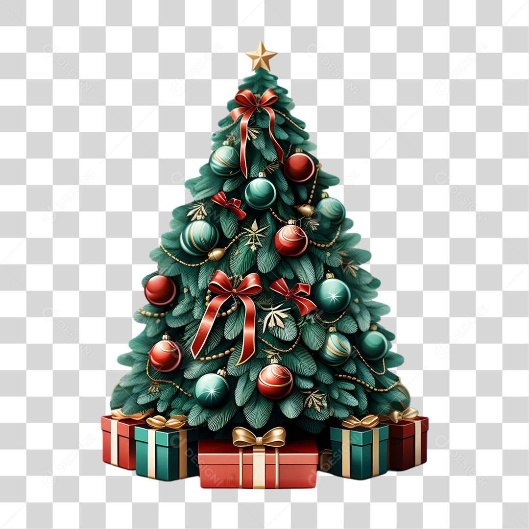 Árvore de Natal PNG Transparente