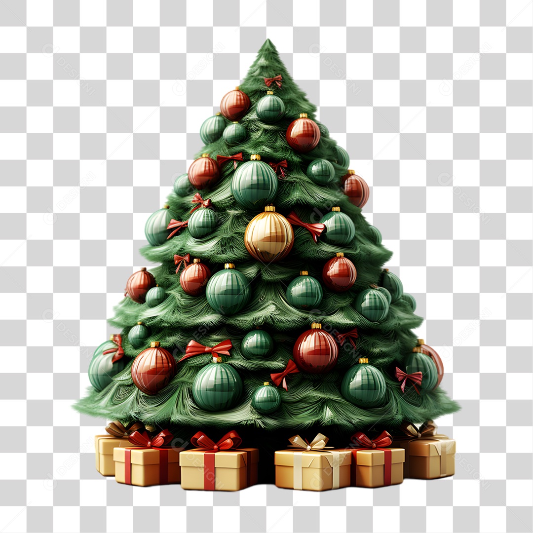 Árvore de Natal PNG Transparente