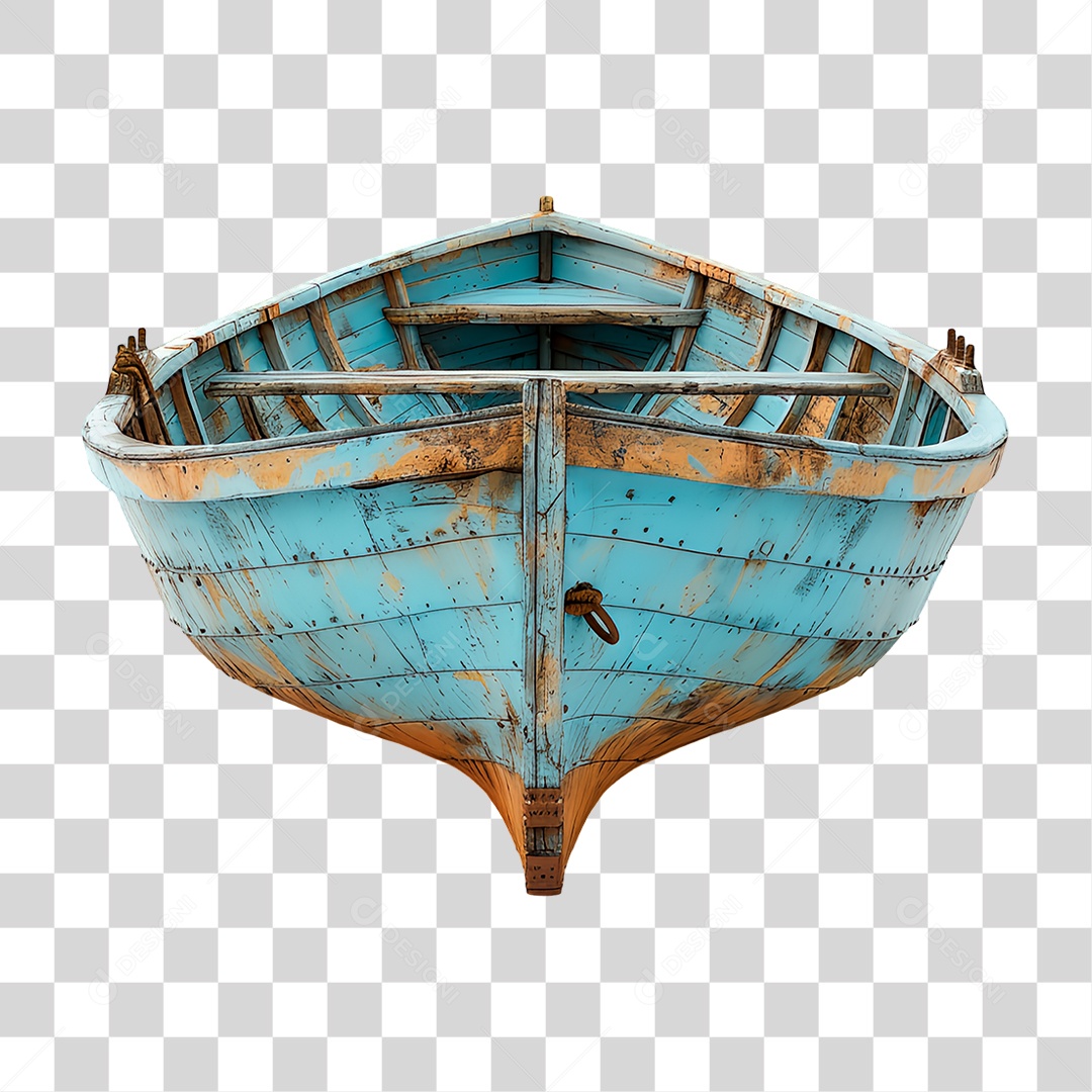 Canoa de Madeira PNG Transparente