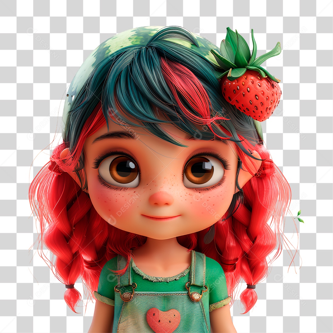 Personagem Moranguinho PNG Transparente