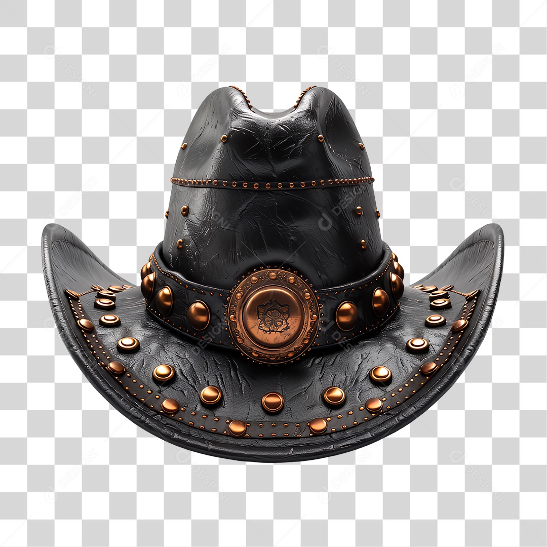 Chapéu Preto PNG Transparente