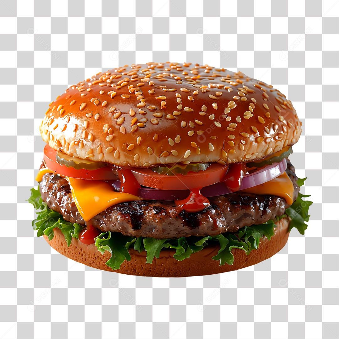 Hambúrguer PNG Transparente