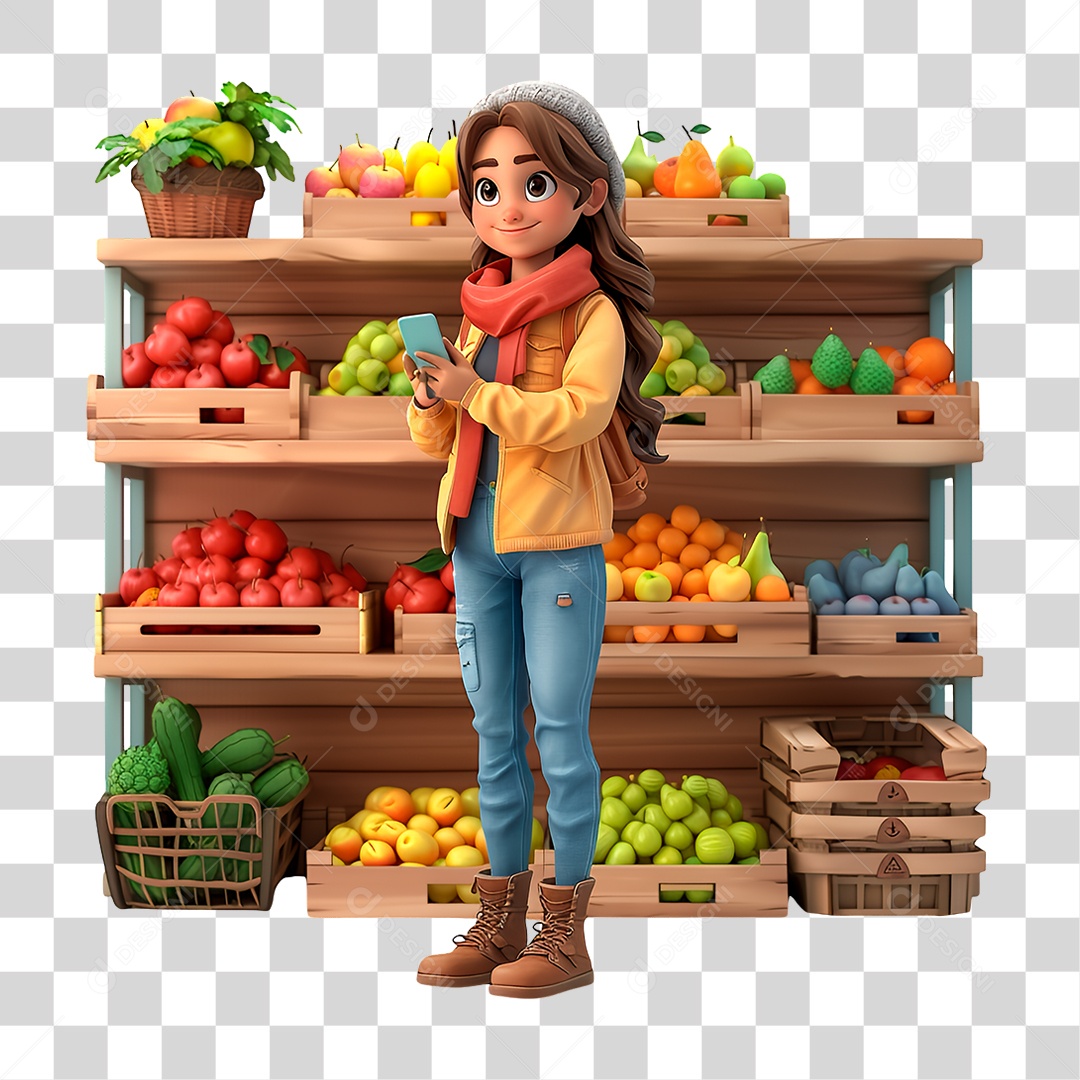 Barraca de Vegetais PNG Transparente