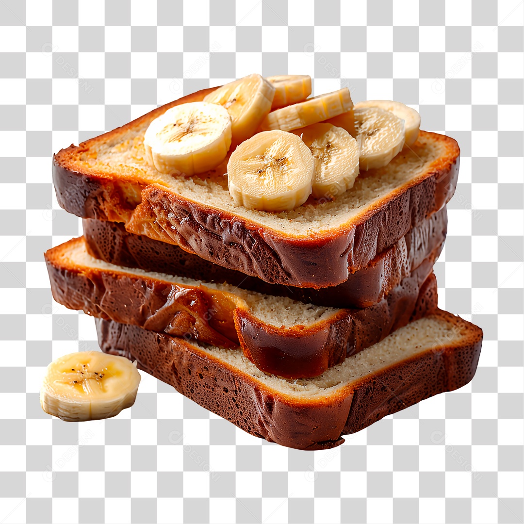 Pão com Banana PNG Transparente