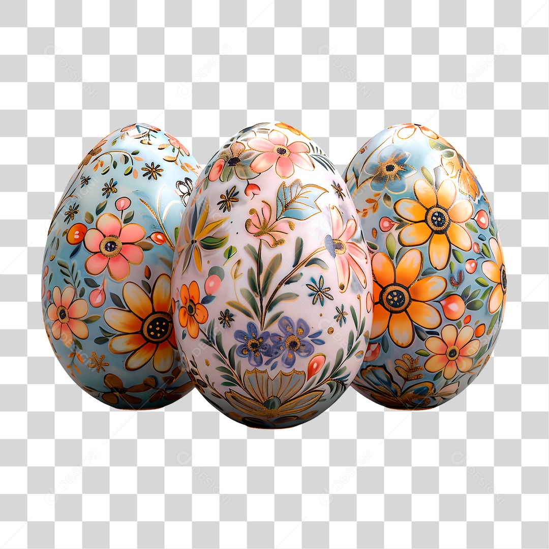 Ovo Colorido PNG Transparente