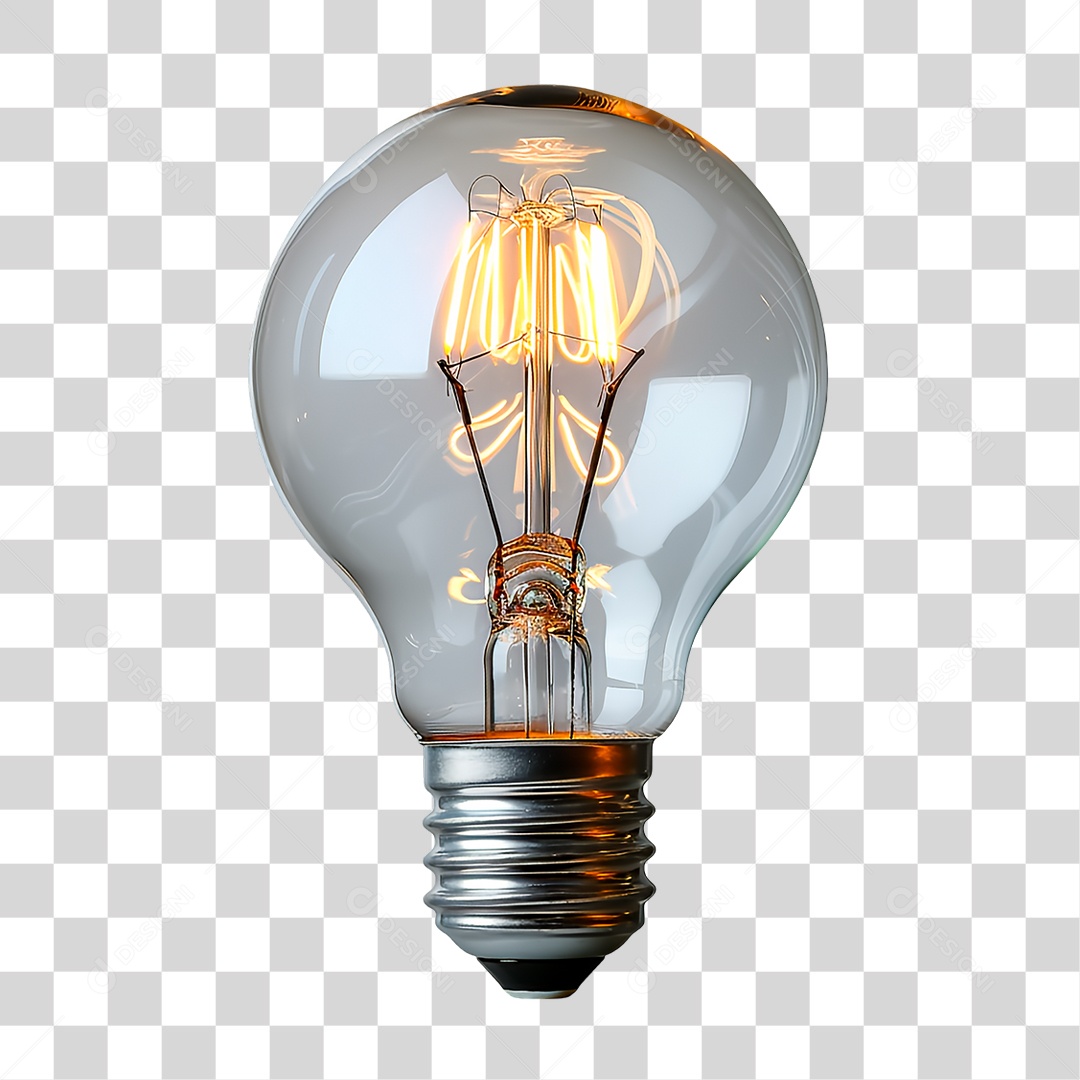 Lâmpada Amarela PNG Transparente