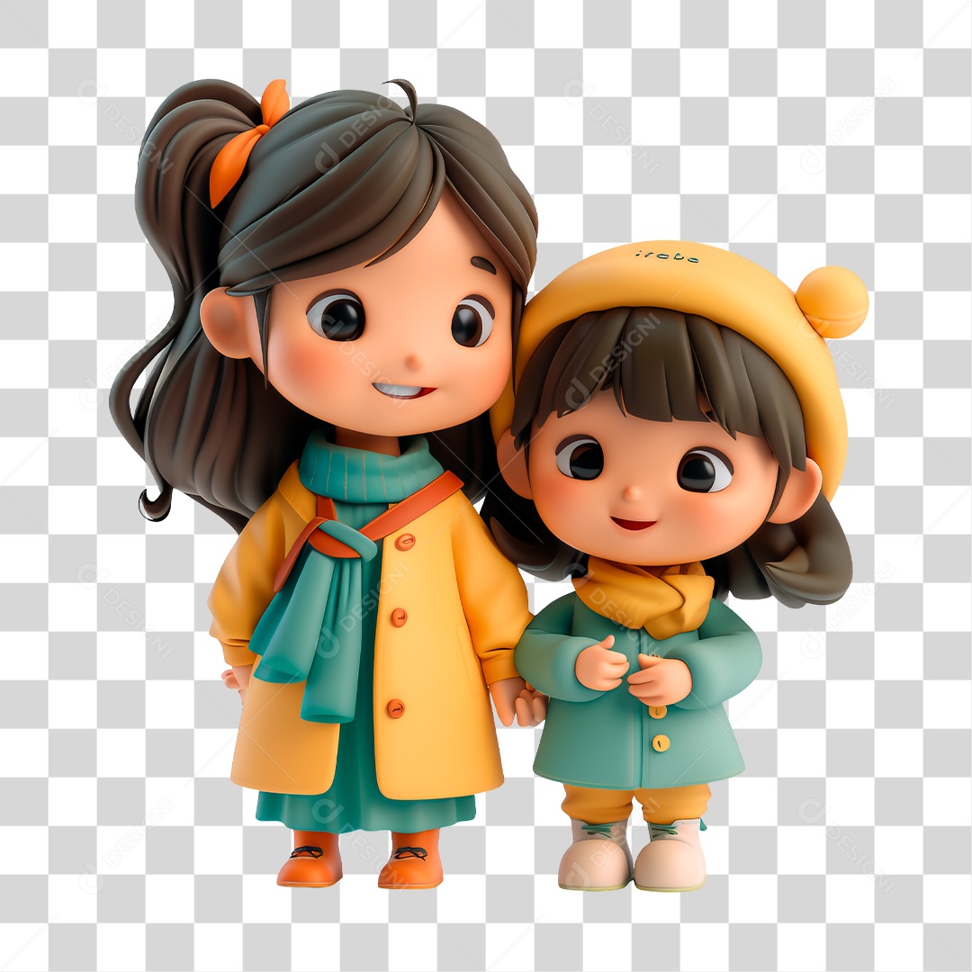 Personagem Amigas PNG Transparente