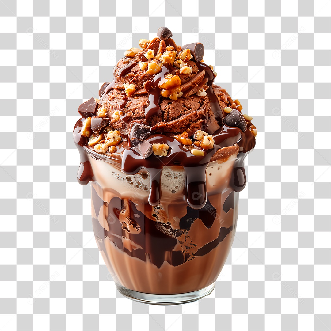 Copo de Sorvete PNG Transparente