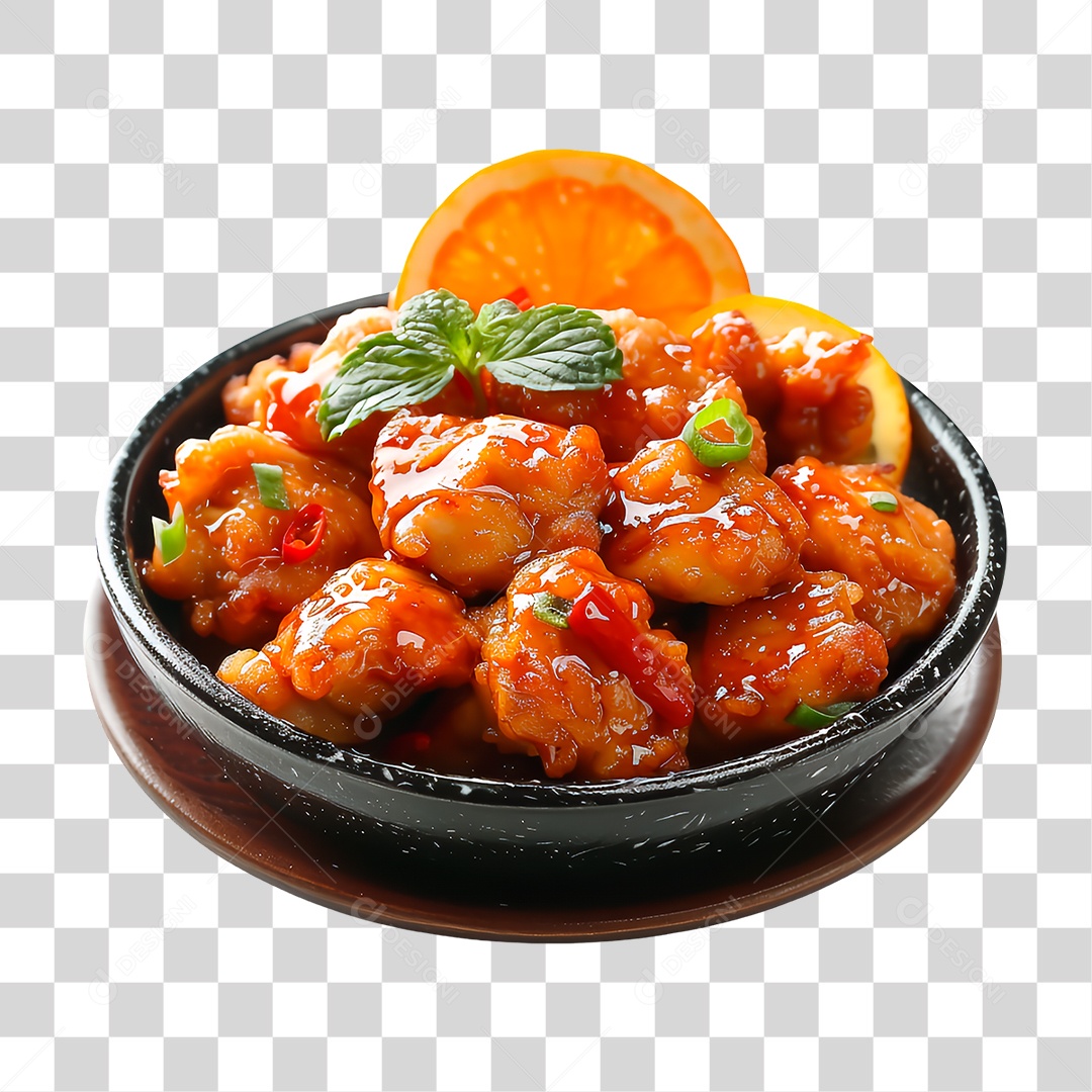 Tigela de Frango PNG Transparente