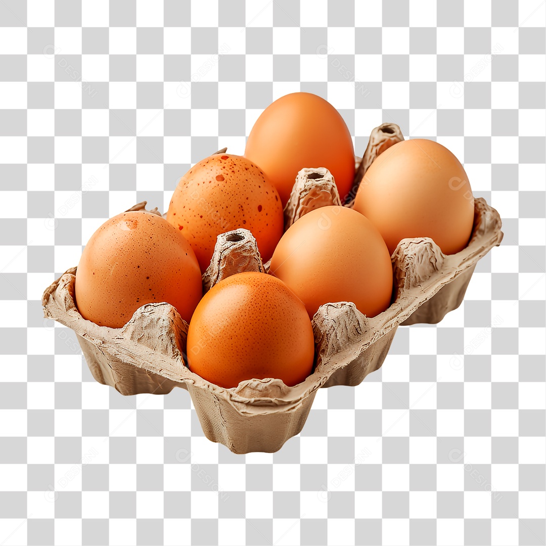 Cartela de Ovos PNG Transparente