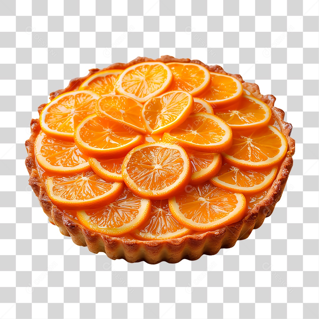 Torta de Laranja PNG Transparente