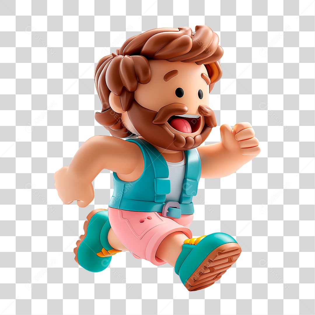 Personagem Homem Correndo PNG Transparente