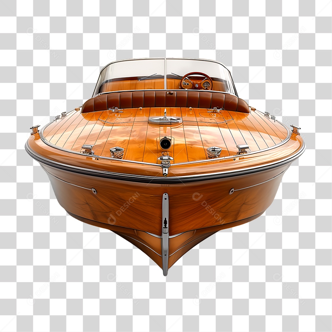 Lancha de Madeira PNG Transparente