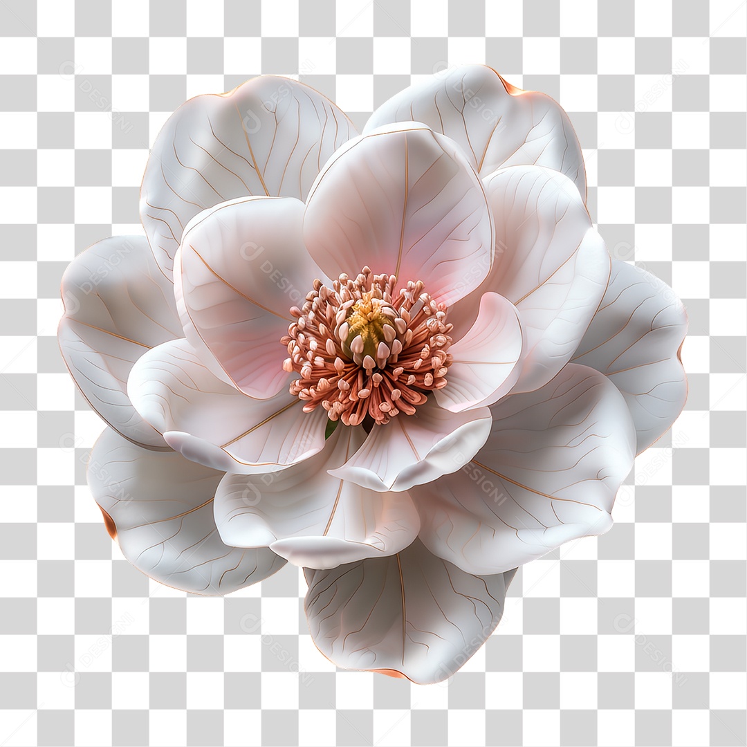 Flor Branca PNG Transparente