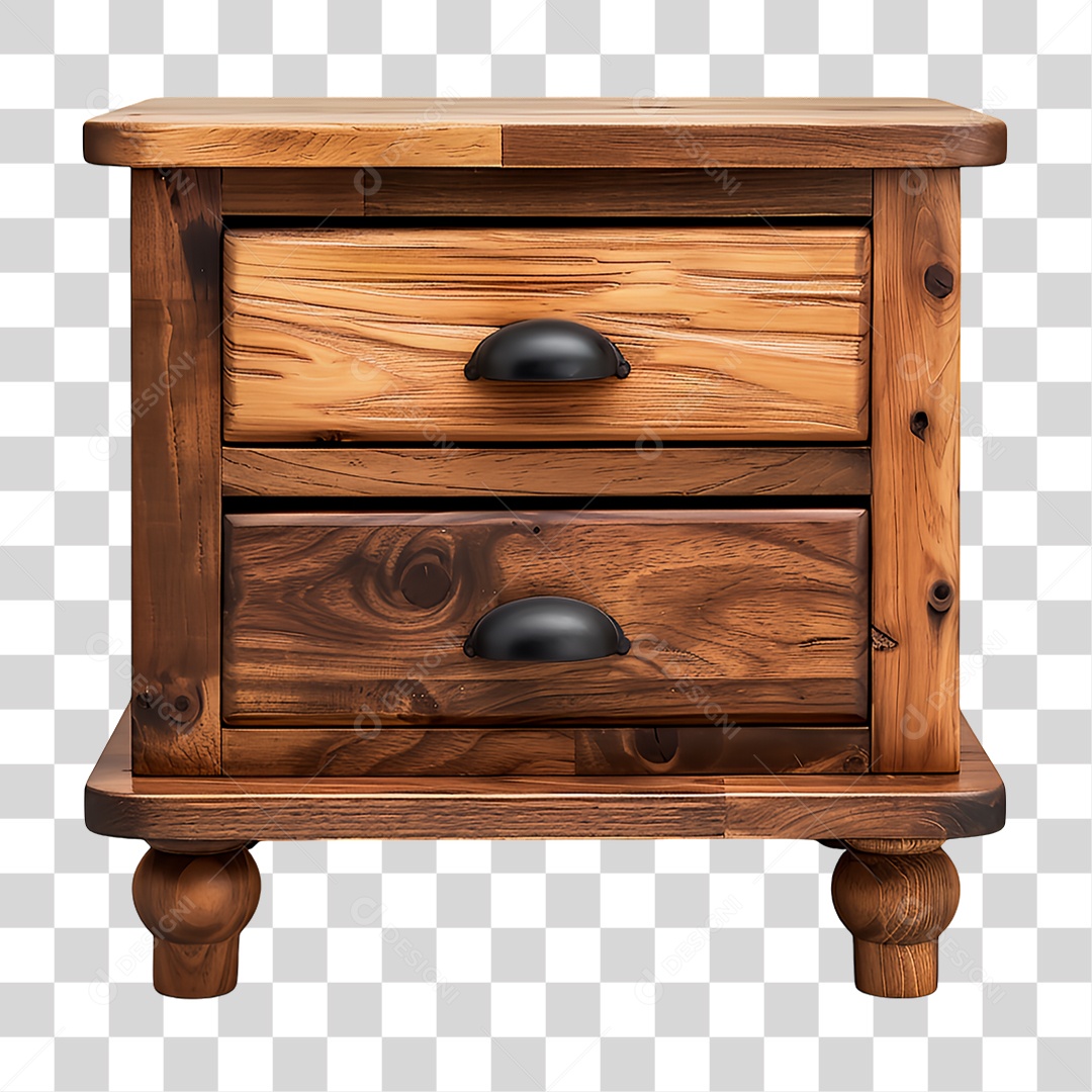Cômoda de Madeira PNG Transparente