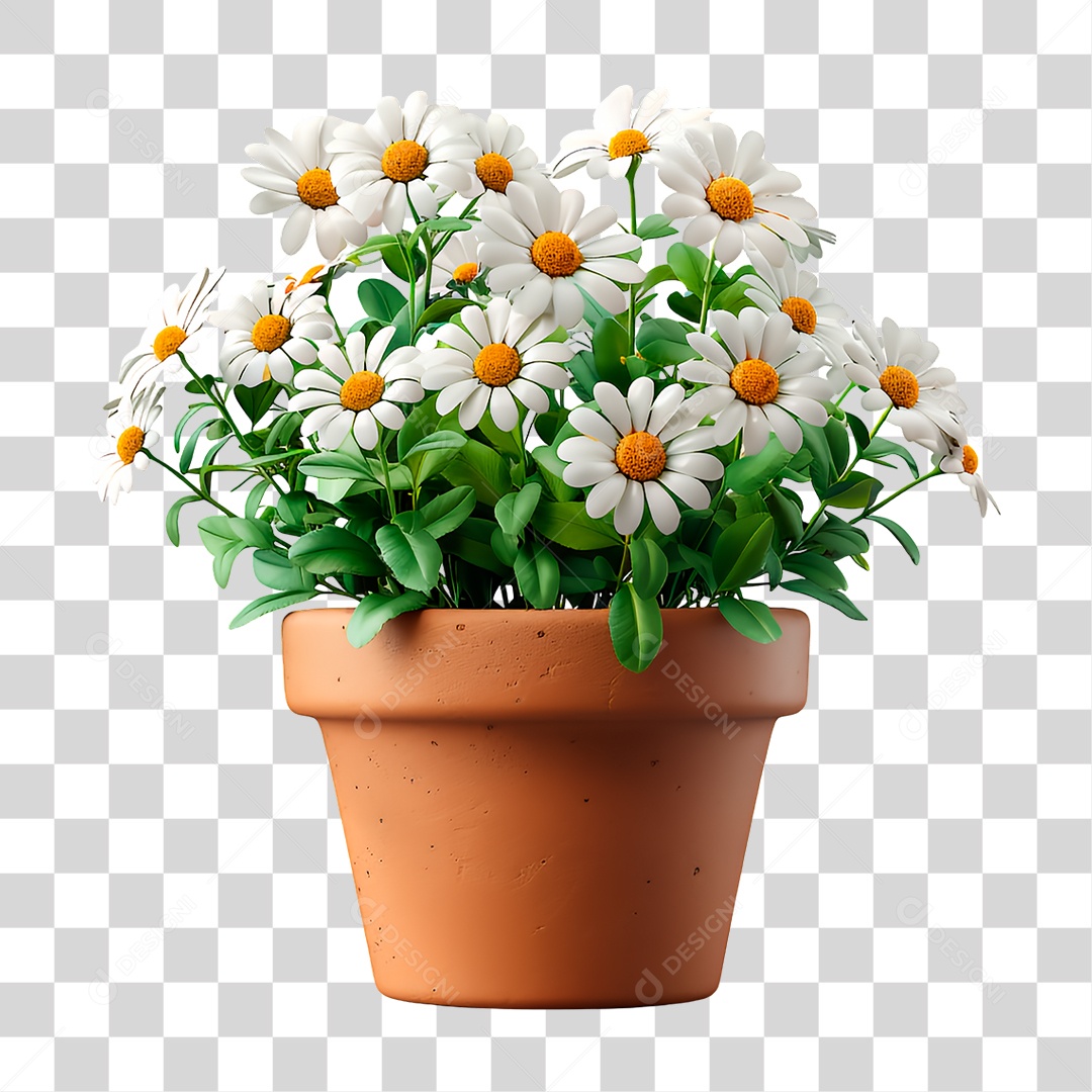 Vazo de Flores PNG Transparente