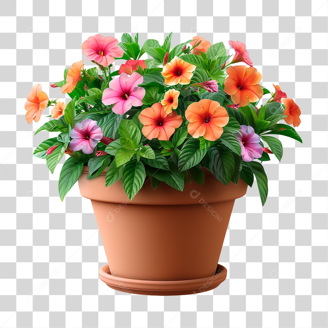 Vazo de Flores PNG Transparente
