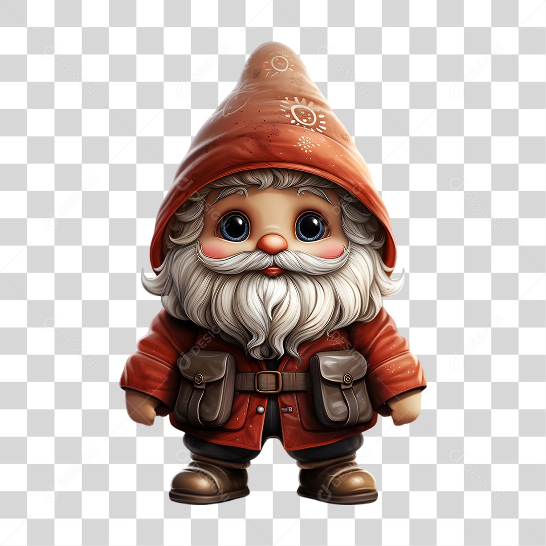 Gnomo de Natal Decoração PNG Transparente