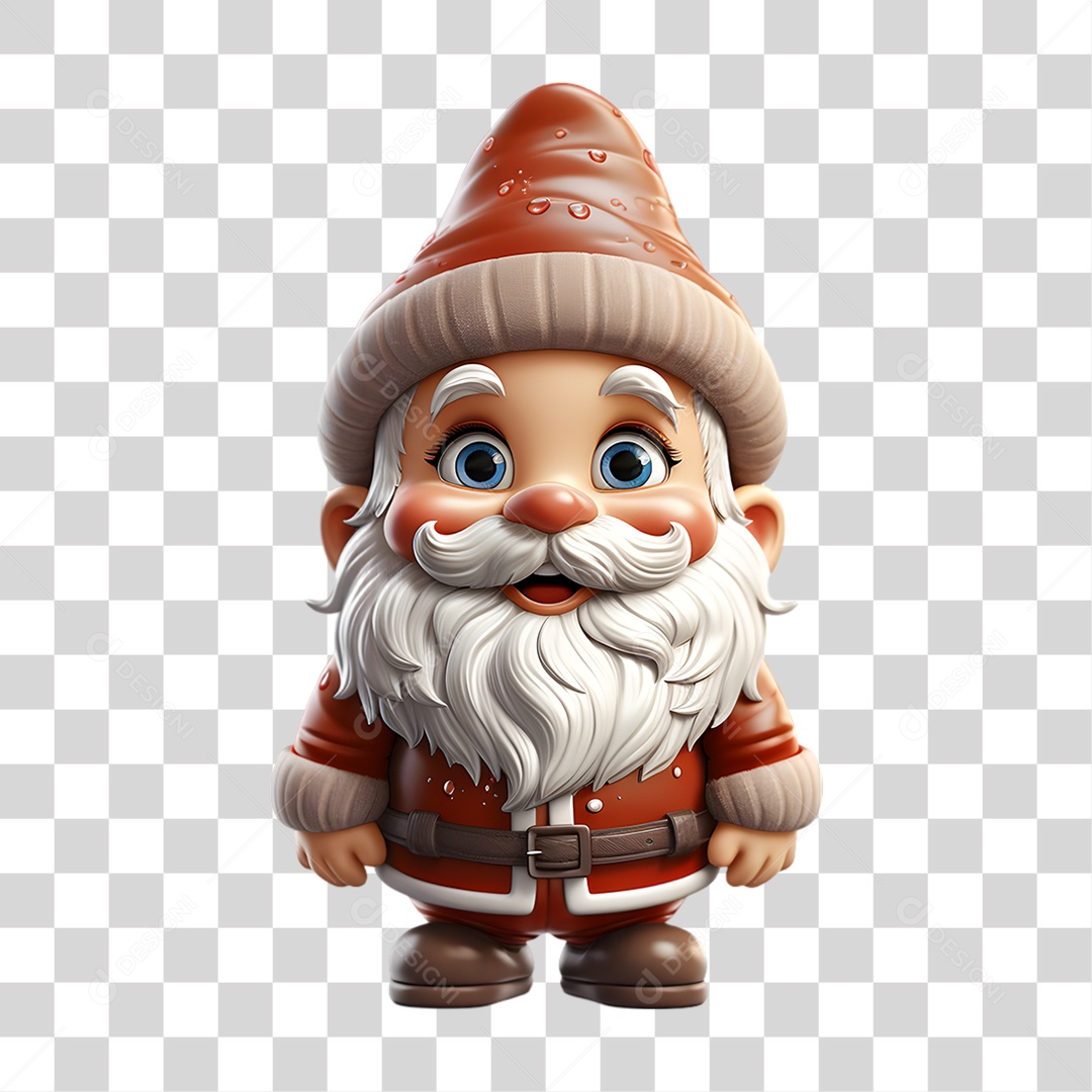 Gnomo de Natal Decoração PNG Transparente