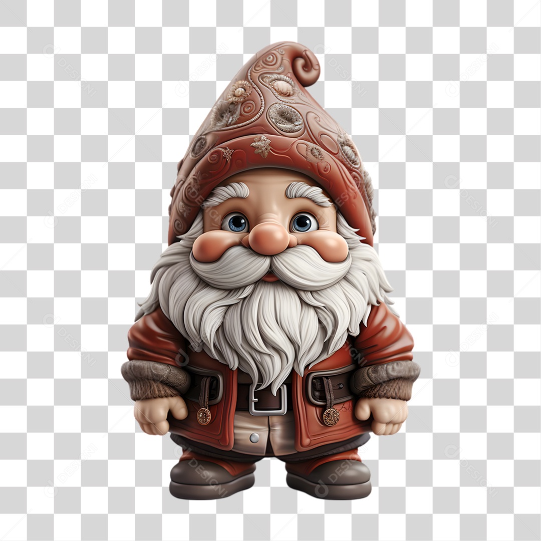 Gnomo de Natal Decoração PNG Transparente