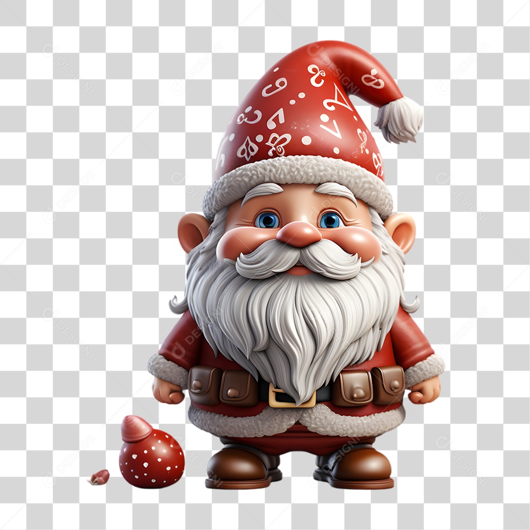 Gnomo de Natal Decoração PNG Transparente