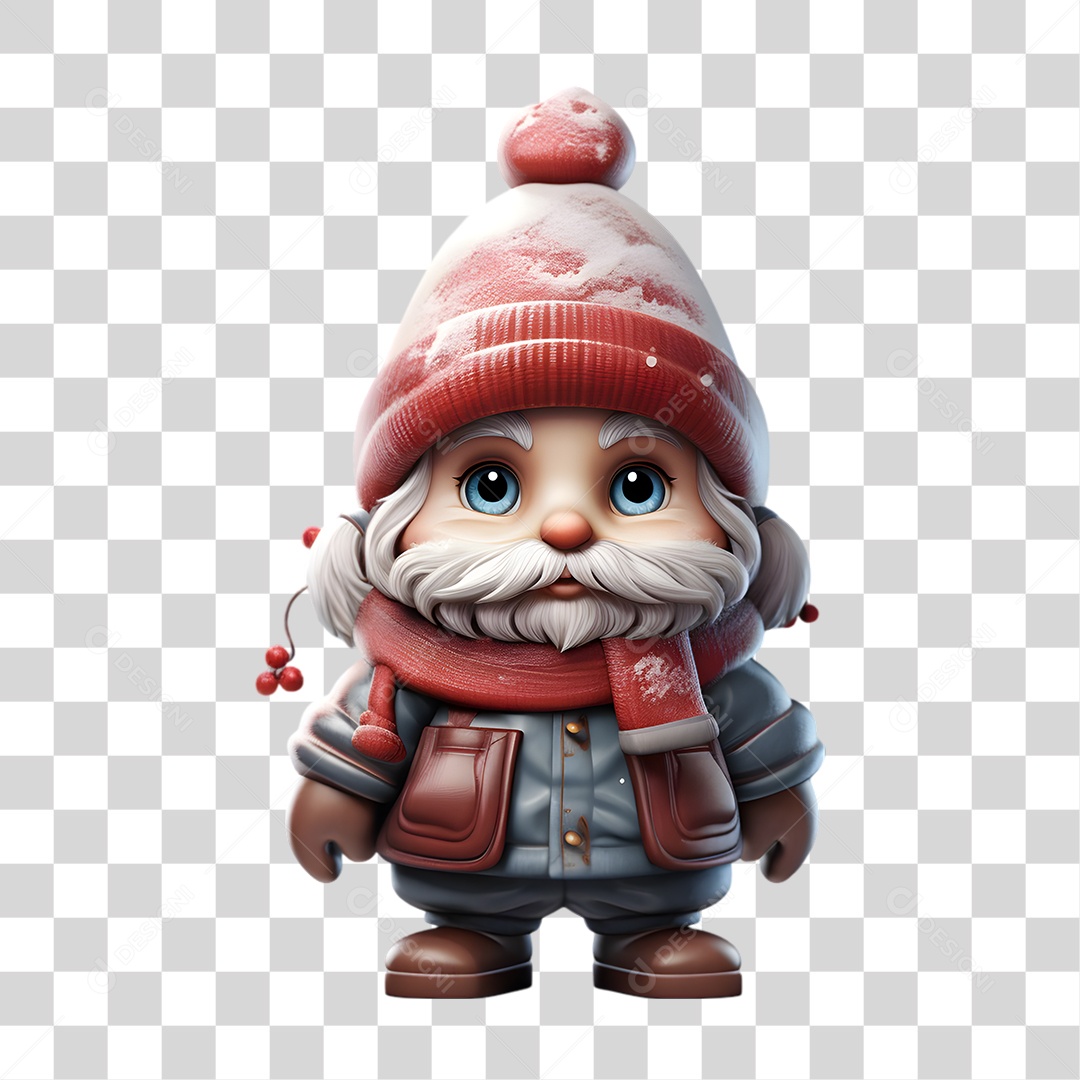 Gnomo de Natal Decoração PNG Transparente