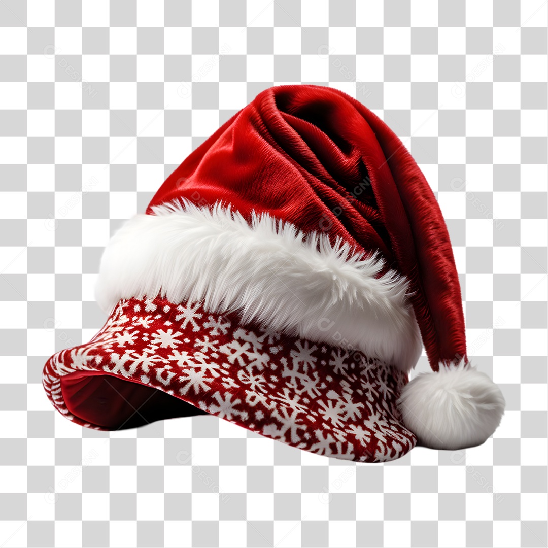 Chapéu de Papai Noel Gorro de Natal PNG Transparente