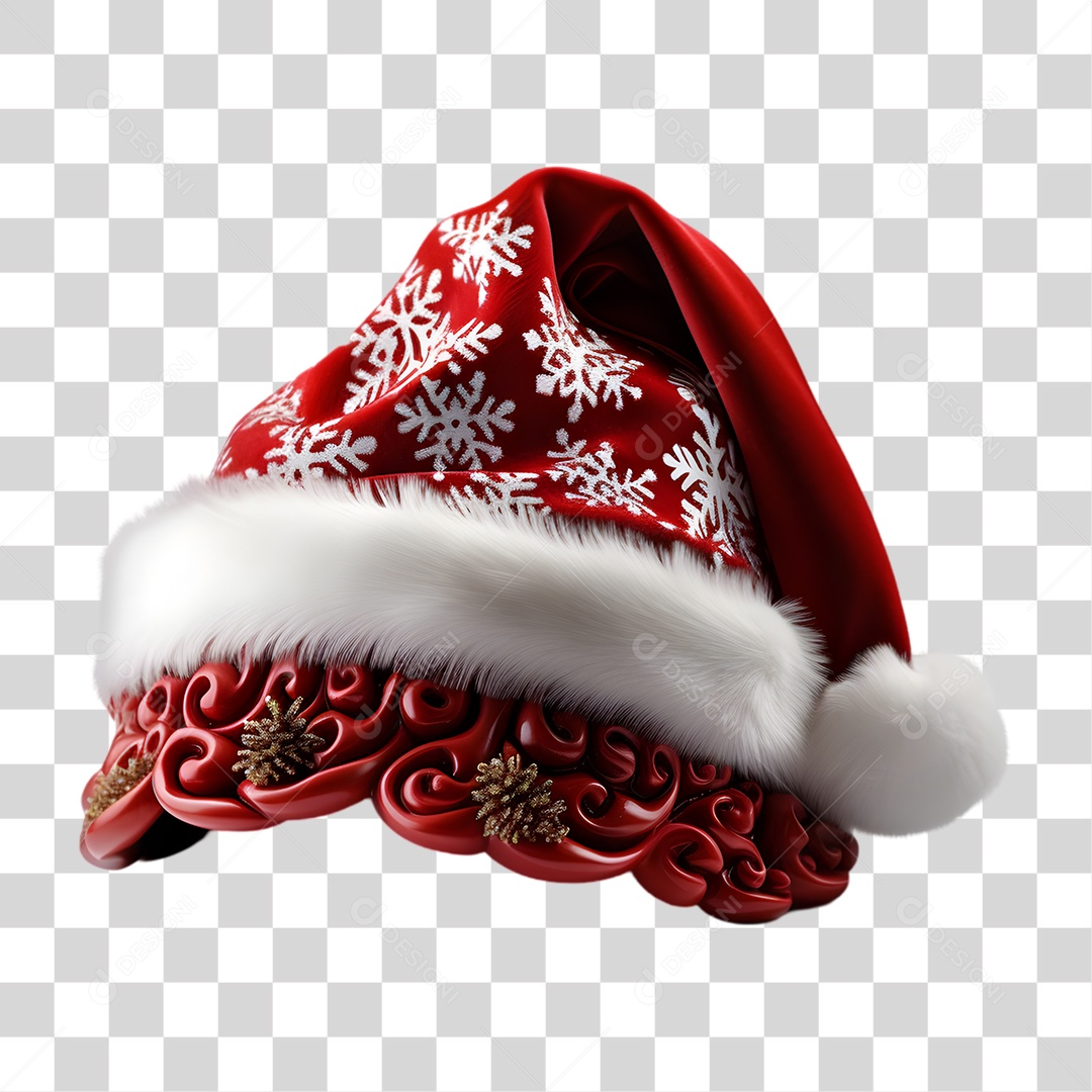 Chapéu de Papai Noel Gorro de Natal PNG Transparente