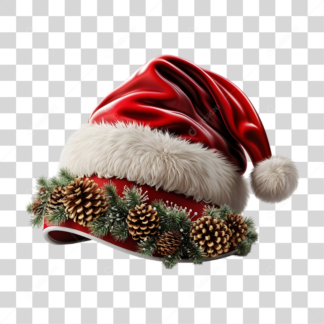 Chapéu de Papai Noel Gorro de Natal PNG Transparente