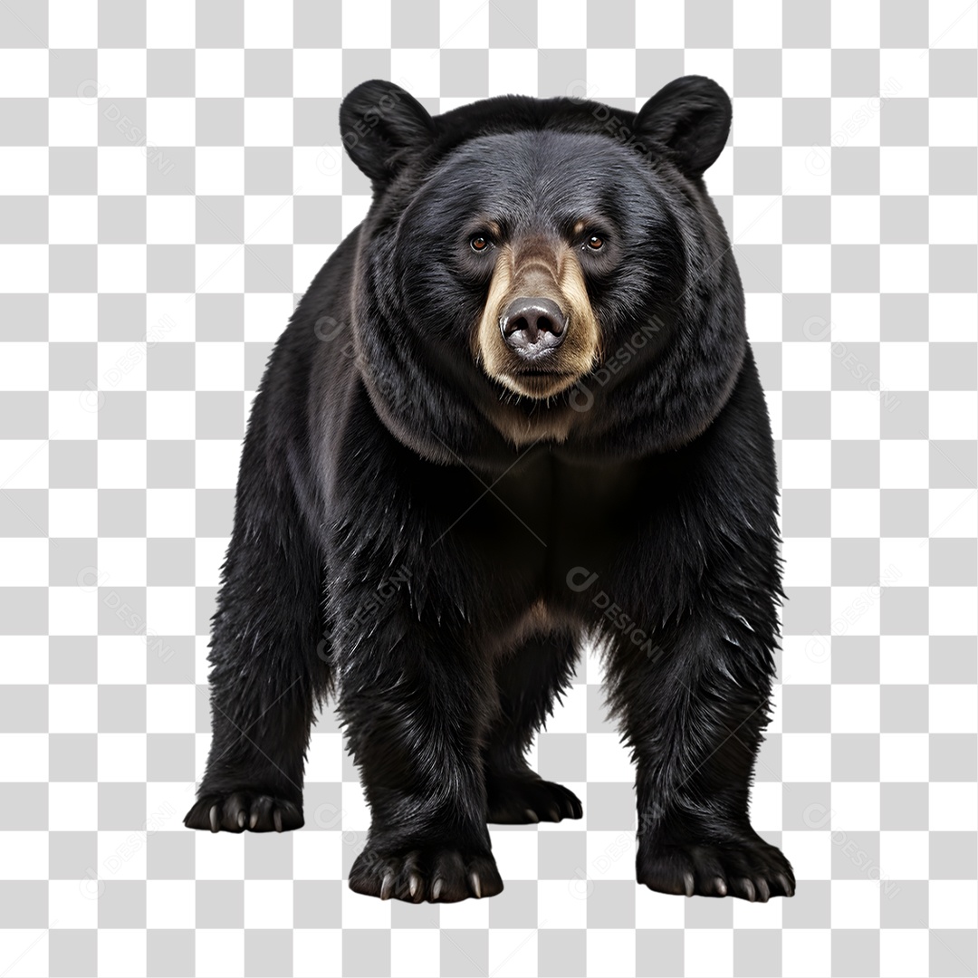 Urso Preto PNG Transparente