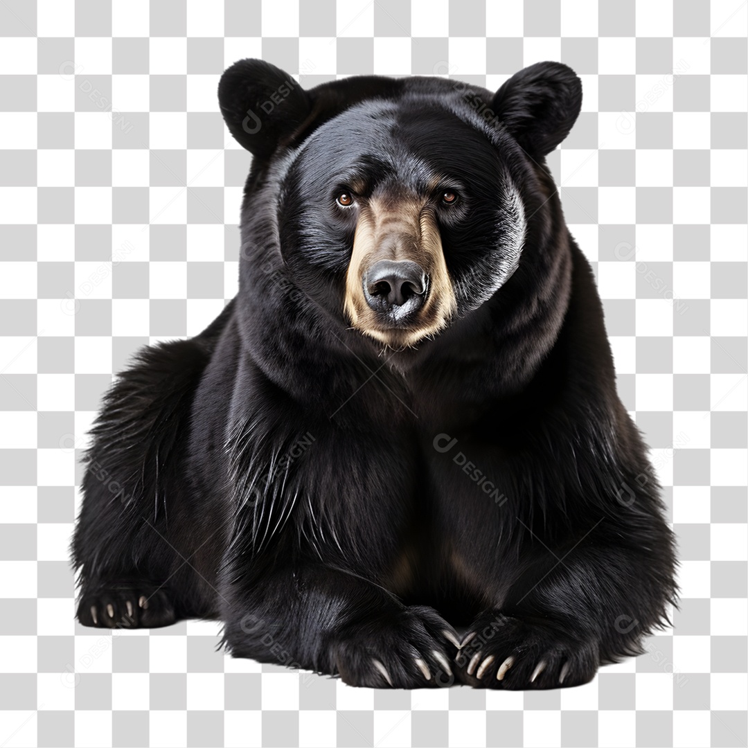 Urso Preto PNG Transparente