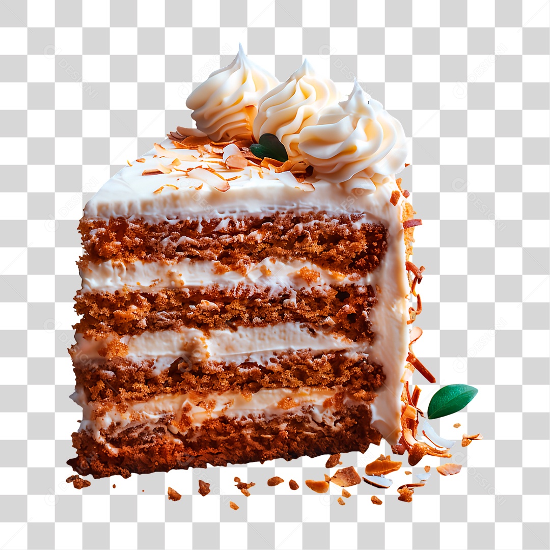 Fatia de Bolo PNG Transparente