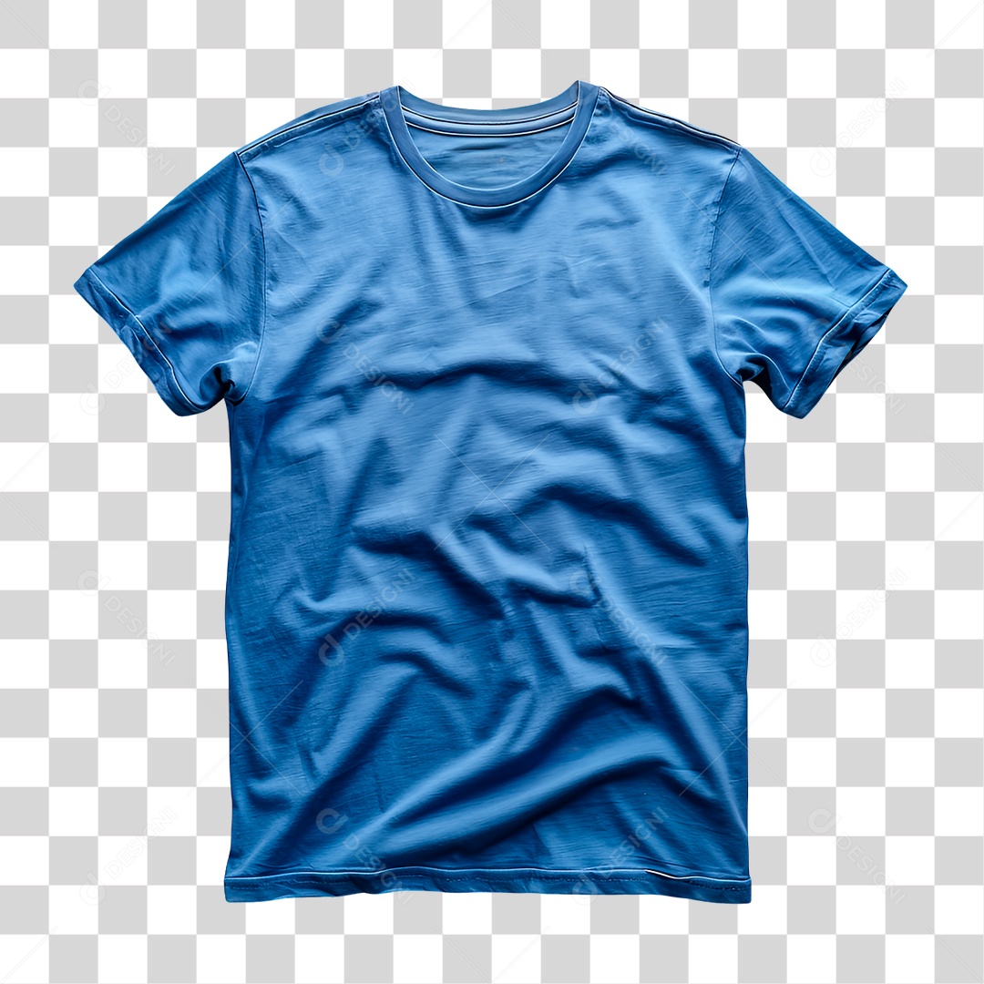 Camiseta Azul PNG Transparente