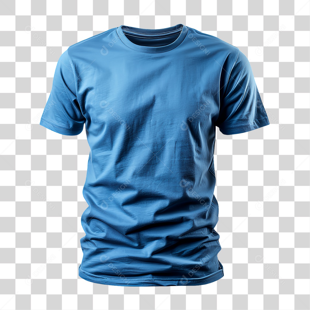 Camiseta Azul PNG Transparente