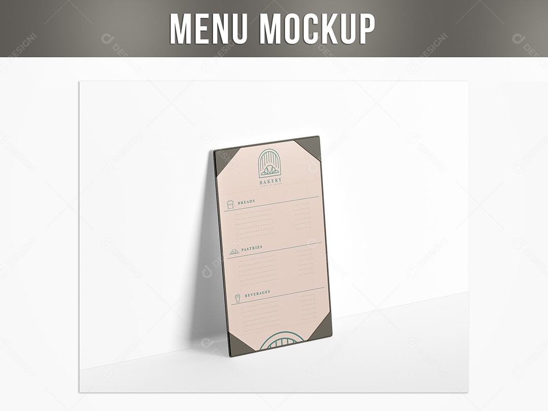 Menu Mockup PSD Editável