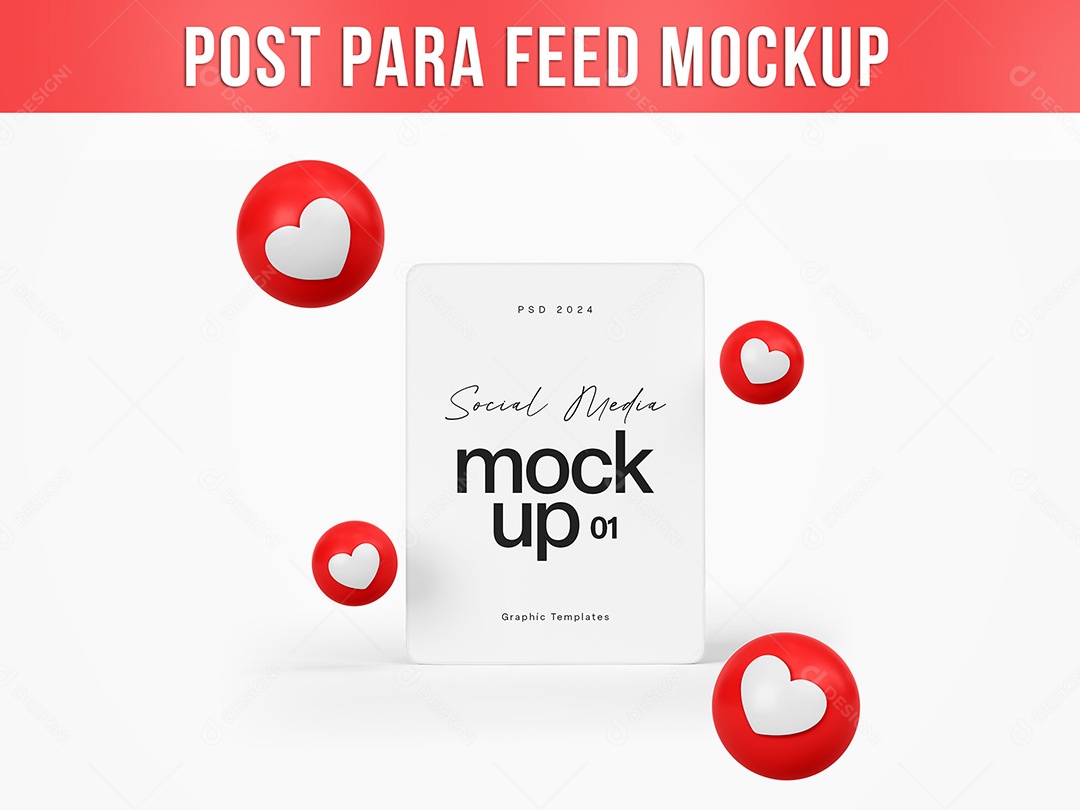 Post para Social Media Mockup PSD Editável