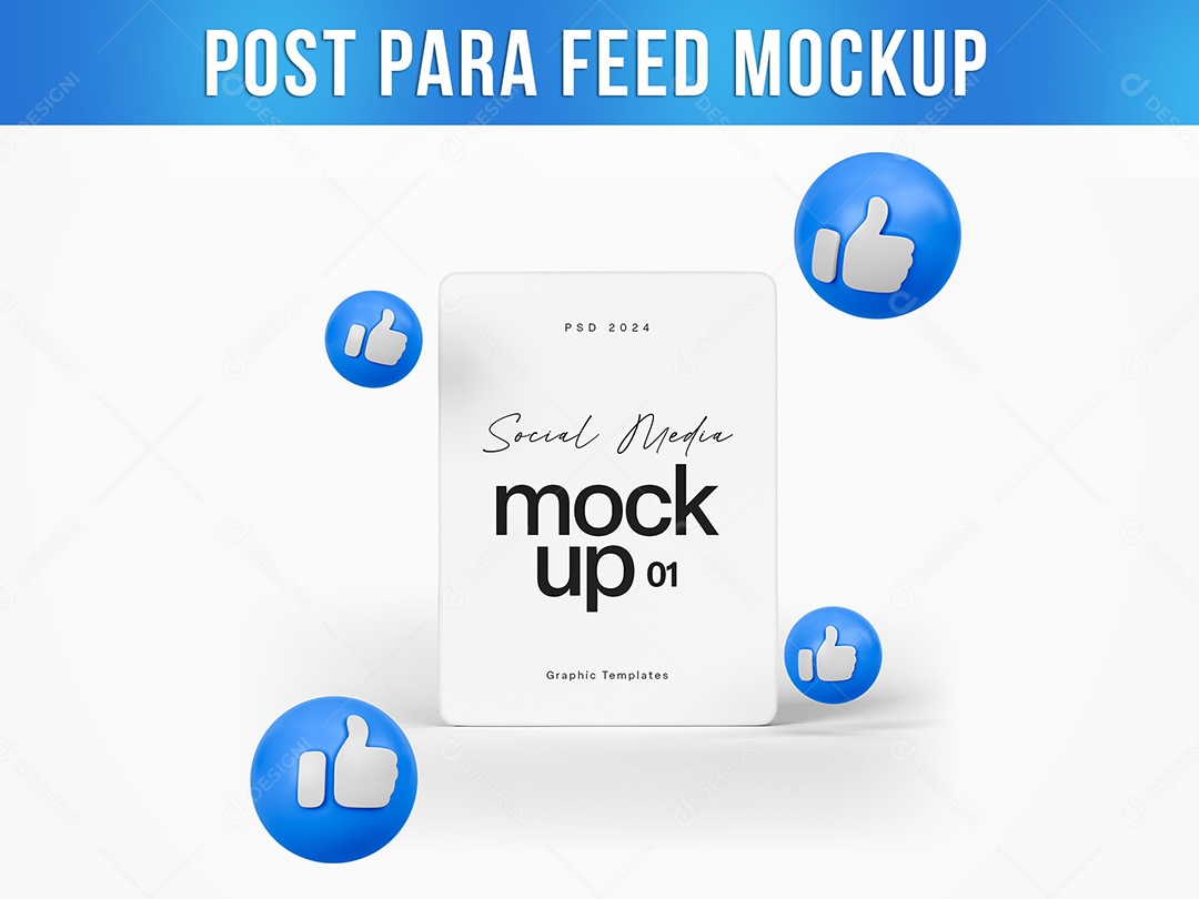 Post para Social Media Mockup PSD Editável