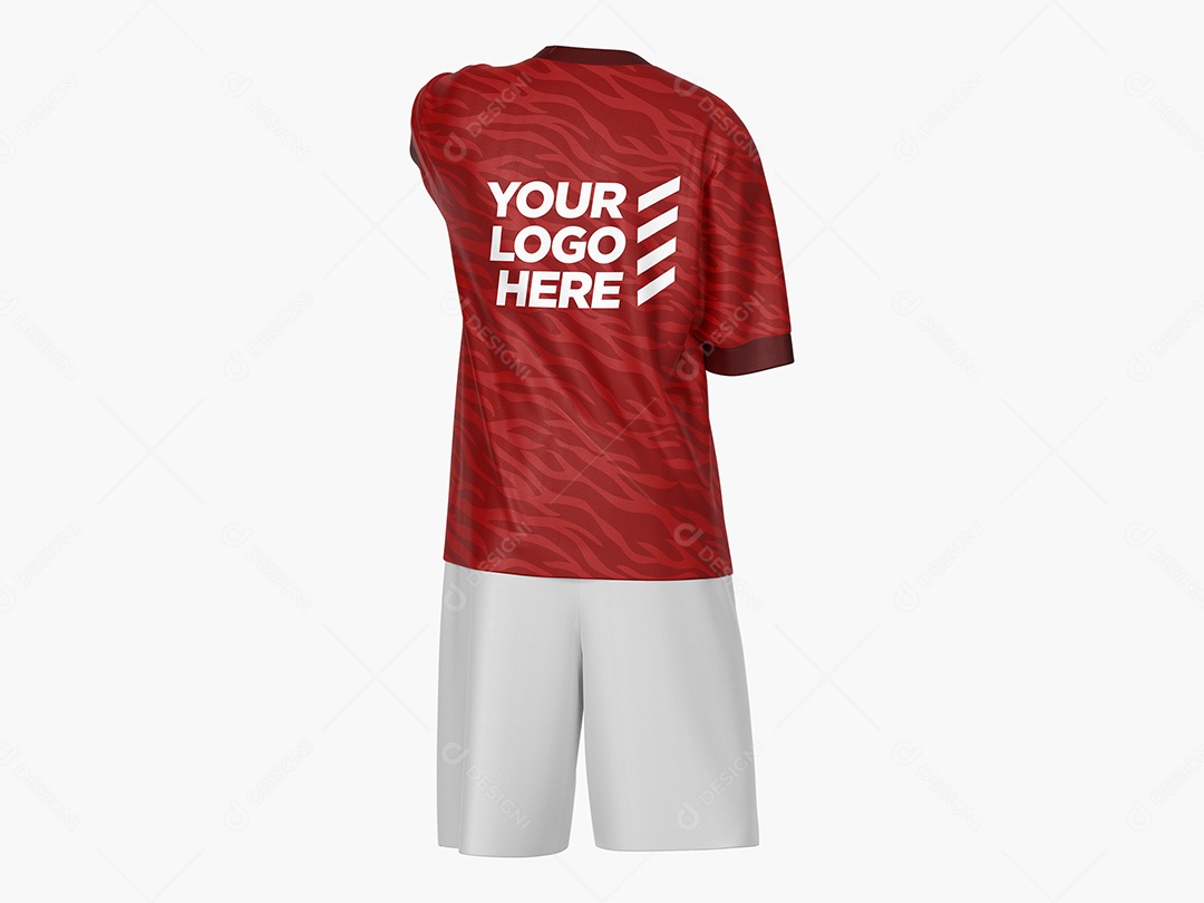 Camiseta e Shorts Mockup PSD Editável