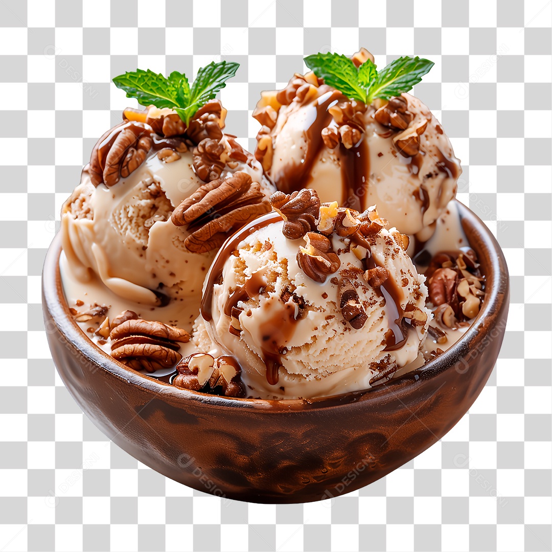 Tigela de Sorvete PNG Transparente