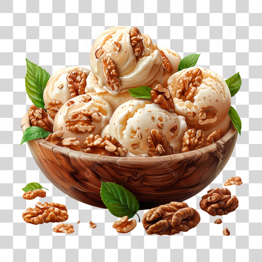 Tigela de Sorvete PNG Transparente